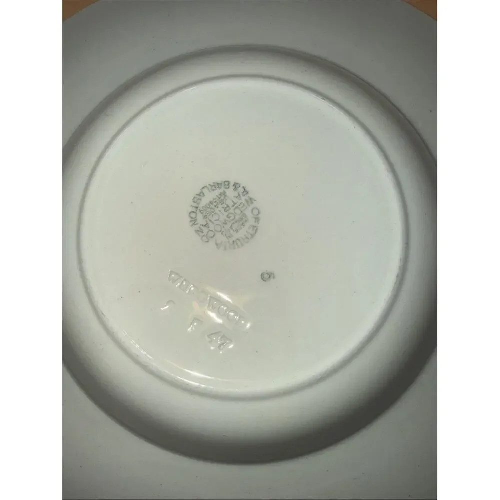 Wedgwood Patrician Rimmed Flat Soup Bowls Ivory Embossed Floral Pattern Set of 4